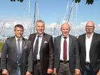 Die Delegierten der Sektion Solothurn: Philipp Arnet, René Bobnar (Präsident), Thomas Jenni (Geschäftsführer) und Roger Widmer