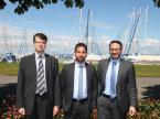 Das Team von der CG Car-Garantie Versicherungs AG: Philippe Savary, Ennio Battaglia und Ivan Lattarulo (v. l.)
